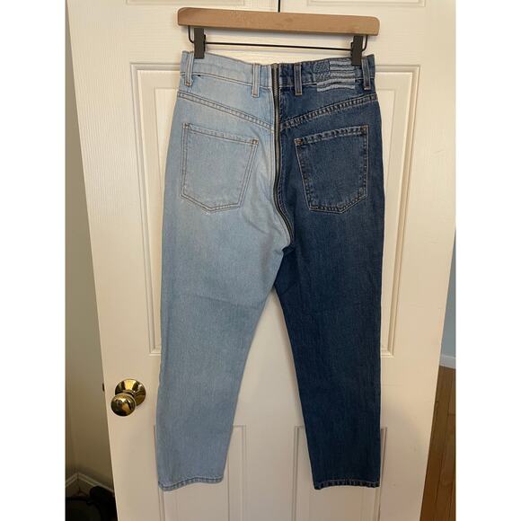 Revice Womens Size 28 Jeans Yin Yang Two Tone High Rise All Cotton Made in USA - Picture 2 of 9